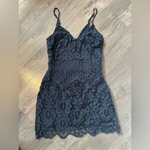 Abercrombie Navy Lace Dress